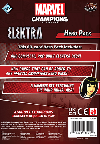Доповнення до гри Fantasy Flight Games Marvel Champions: Elektra (англійське видання) (841333135911) - зображення 3