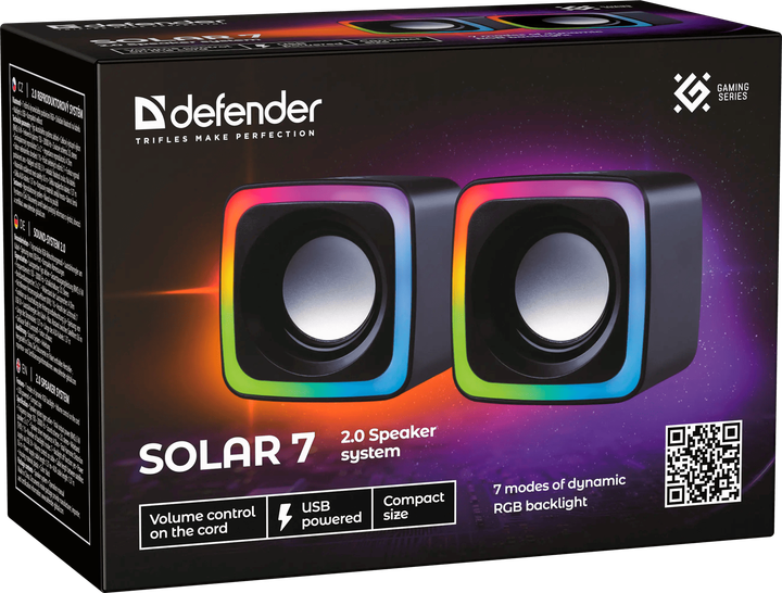 Акустика Defender Solar 7 6Вт Black (65117) (7293234) - изображение 12