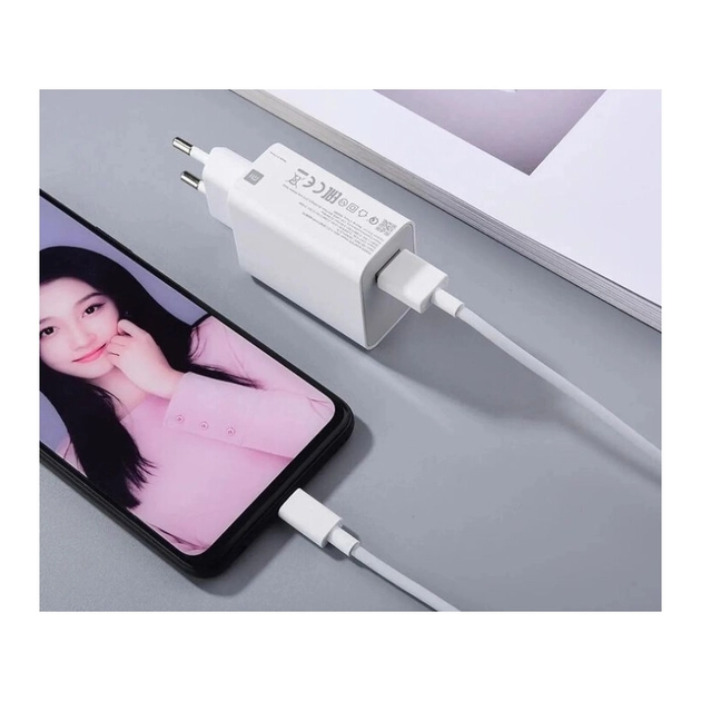 Сетевое зарядное устройство для Xiaomi Mi 67W HyperCharge Combo (Type-A) кабель Type-C BHR9465EU White - изображение 5