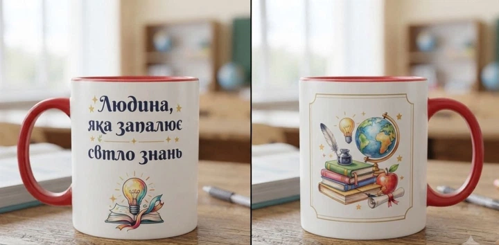 Чашка "Чашка Вчителю на подарунок" 330 мл - Фото 1 Чашка "Чашка Вчителю на подарунок" 330 мл - зображення 1