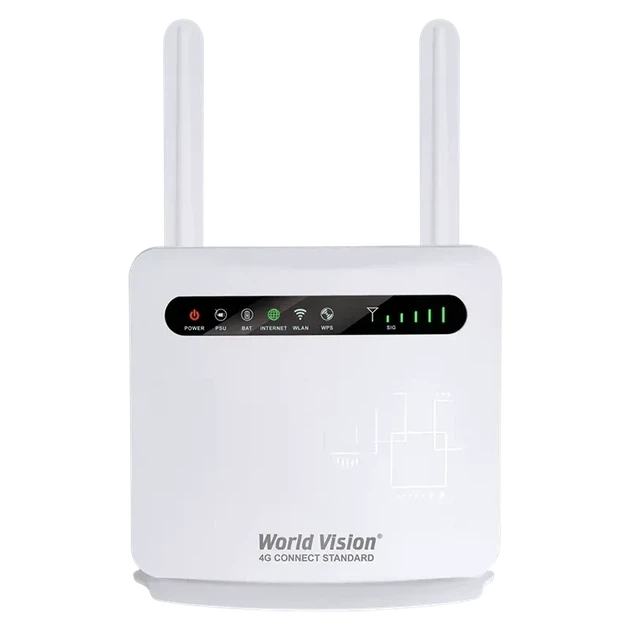 Стационарный 4G Wi-Fi роутер World Vision Connect Standart под SIM-карту с аккумулятором и антеннами - Фото 1 Стационарный 4G Wi-Fi роутер World Vision Connect Standart под SIM-карту с аккумулятором и антеннами - изображение 1