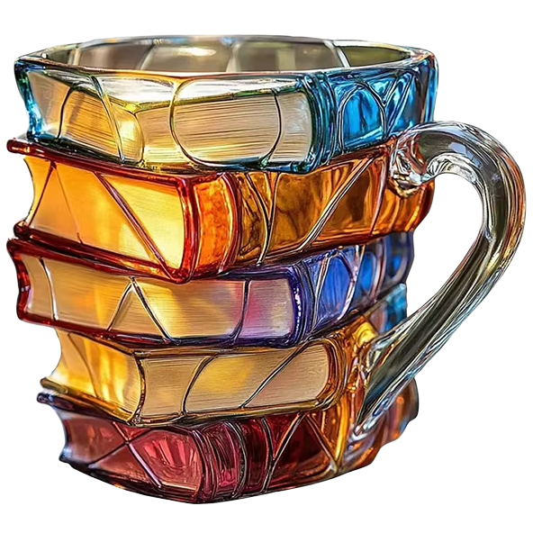 Чашка RIAS BS-11 3D-дизайн в виде стопки книг 330 мл Multicolor (3_08538) - Фото 1 Чашка RIAS BS-11 3D-дизайн в виде стопки книг 330 мл Multicolor (3_08538) - изображение 1