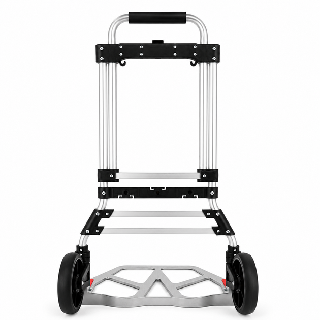 Складная ручная тележка Helper HP - 1201 до 100 кг для покупок груза багажа тележка для перевозки грузов алюминиевая с защитными бамперами двухколесная тачка тележка для склада - изображение 2