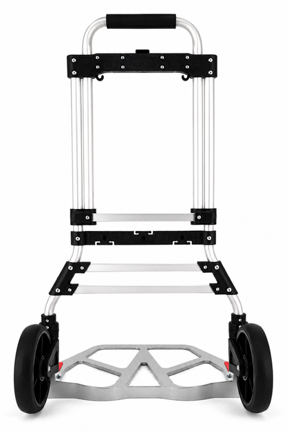 Складная ручная тележка Helper HP - 1201 до 100 кг для покупок груза багажа тележка для перевозки грузов алюминиевая с защитными бамперами двухколесная тачка тележка для склада - изображение 4