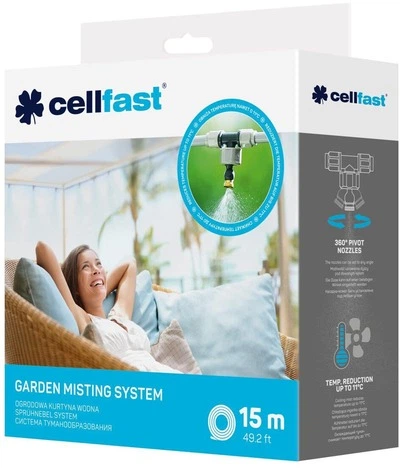Система туманоутворення Cellfast шланг 15м 7 форсунок (52-271) - Фото 3 Система туманоутворення Cellfast шланг 15м 7 форсунок (52-271) - изображение 3