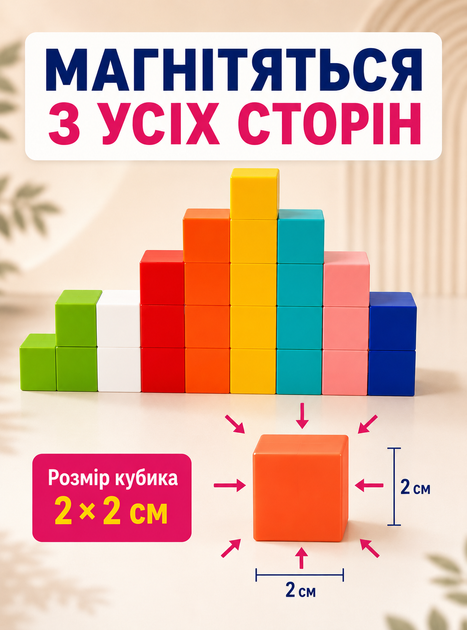 Конструктор магнітний дитячий на магнітах для дітей хлопчика дівчинки кубики магнітні конструкторні блоки розвиваючий набір для творчості іграшка для розвитку моторики 64 деталей OnePro 74037 - Фото 2 Конструктор магнітний дитячий на магнітах для дітей хлопчика дівчинки кубики магнітні конструкторні блоки розвиваючий набір для творчості іграшка для розвитку моторики 64 деталей OnePro 74037 - зображення 2