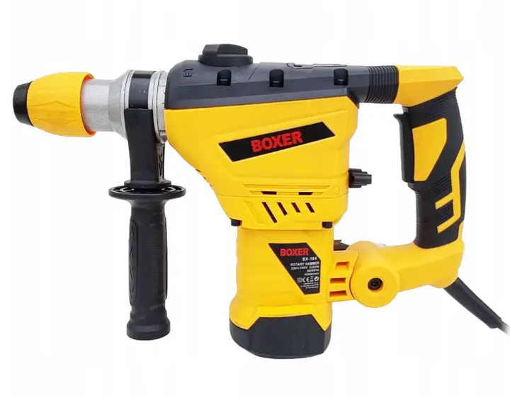 Мережевий перфоратор BOXER BX-164 3350 Вт 6 Дж перфоратор SDS-Plus з 4 режимами для свердління бетону та довбання - зображення 9