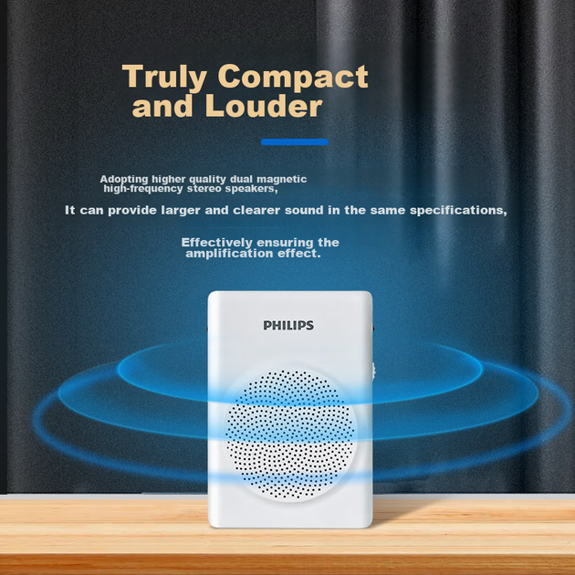 Усилитель PHILIPS SBM507 Little Bee Bluetooth для учителей с микрофоном, белый - изображение 6