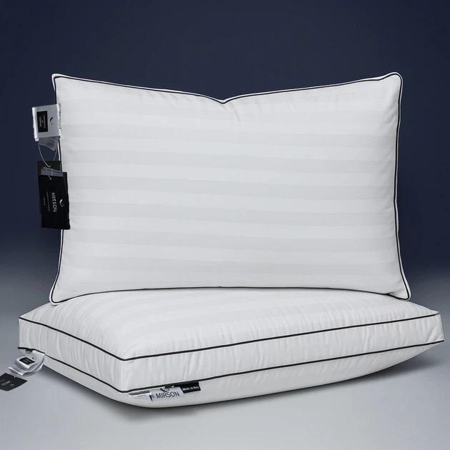 Подушка хлопковая Royal Pearl DeLuxe №1503 хлопок сатин-жаккард (середня) .50*70 - изображение 5