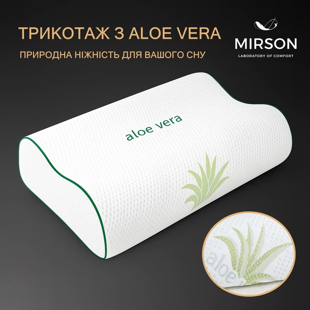 Подушка ортопедична №7099 Elite Green nature Dorotea 58*40*10,5 см 580*400*105 Wave - зображення 3