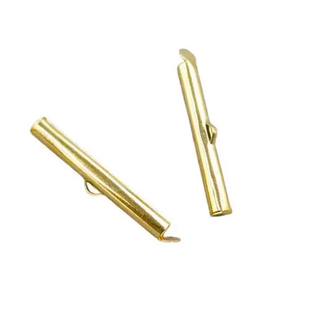 Кінцевик-затискач для стрічок браслетів 40мм (пара) золото (40mm-2/gold) - Фото 1 Кінцевик-затискач для стрічок браслетів 40мм (пара) золото (40mm-2/gold) - изображение 1