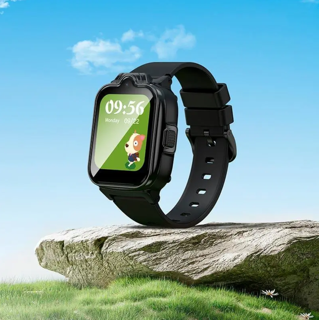 Детские смарт часы HOCO Y104 4G GPS Wi-Fi видеозвонки SOS Nano-SIM IP65, черные - изображение 3