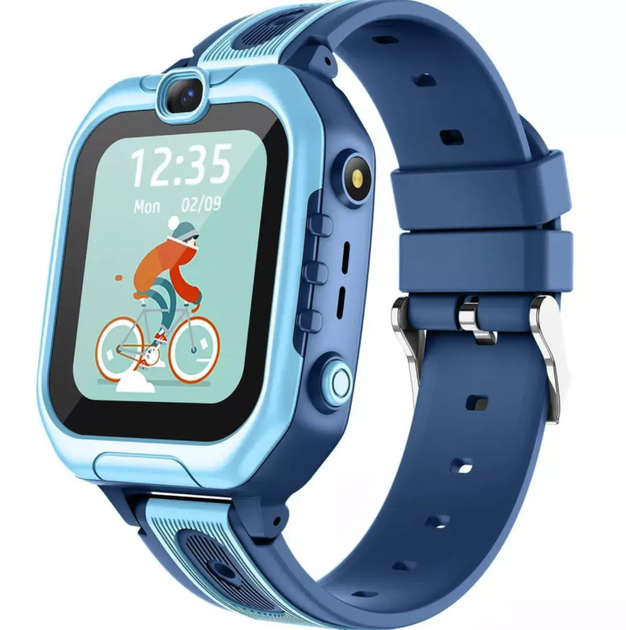 Детские смарт-часы с GPS и SIM-картой Proove Kids Ticki 4G LTE с видеозвонками, SOS, камерой, Wi-Fi, геолокацией и IP67, голубые - изображение 2