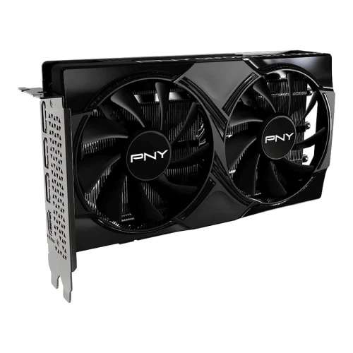Відеокарта GeForce RTX 5050, PNY, DUAL, 8Gb GDDR6, 128-bit, HDMI/3xDP, 2572/20000 MHz, 8-pin (VCG50508DFXPB1) - зображення 2