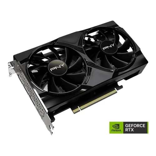 Відеокарта GeForce RTX 5050, PNY, DUAL, 8Gb GDDR6, 128-bit, HDMI/3xDP, 2572/20000 MHz, 8-pin (VCG50508DFXPB1) - зображення 4