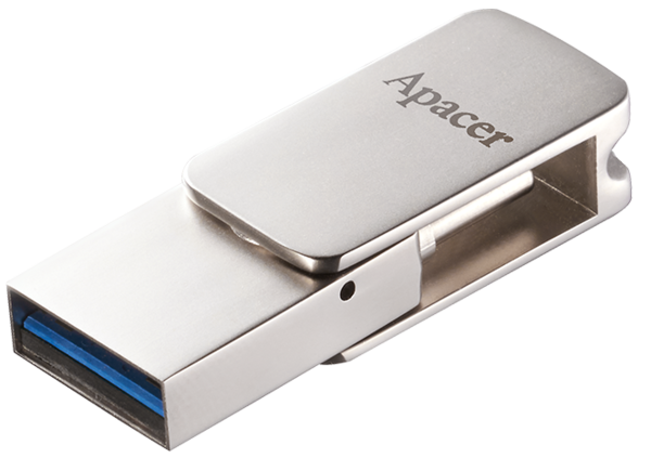 Flash Drive Apacer AH181 64GB Type-C Mobile USB 3.2 Silver - изображение 4