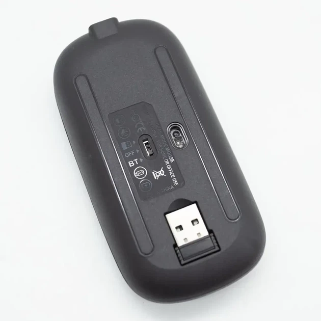Комплект беспроводной клавиатура и мышь D 5370 с Bluetooth для планшета и ПК 250х150х4 мм Черный - изображение 8