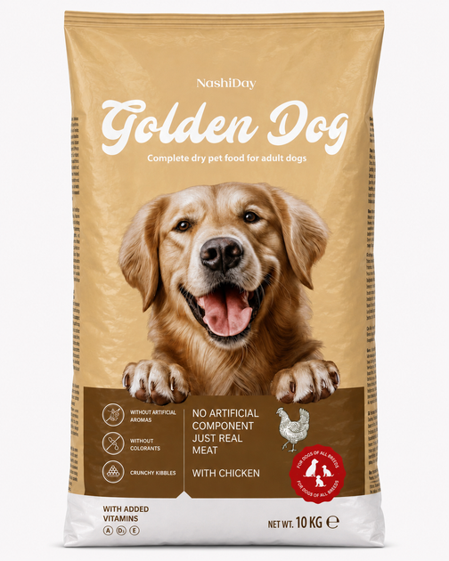 Набір кормів Golden Dog 10 кг та Good Friend 10 кг для дорослих собак усіх порід - Фото 2 Набір кормів Golden Dog 10 кг та Good Friend 10 кг для дорослих собак усіх порід - изображение 2