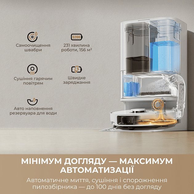 Робот-пилосос Dreame L10s Ultra Gen 3 White (RLL53SE-wh) - изображение 4
