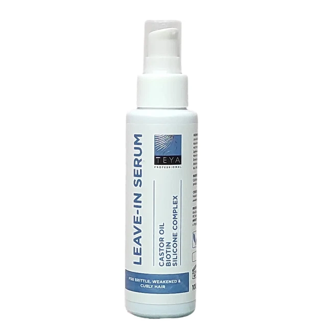 Сироватка-олійка TEYA Professional LEAVE-IN-SERUM 100 мл відновлювальна для пошкодженого волосся з біотином незмивна - Фото 1 Сироватка-олійка TEYA Professional LEAVE-IN-SERUM 100 мл відновлювальна для пошкодженого волосся з біотином незмивна - зображення 1