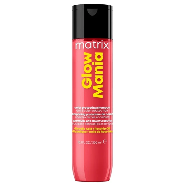 Шампунь Matrix Total Results Glow Mania Color-Protecting Shampoo для захисту кольору і блиску фарбованого волосся без сульфатів 300 мл - Фото 1 Шампунь Matrix Total Results Glow Mania Color-Protecting Shampoo для захисту кольору і блиску фарбованого волосся без сульфатів 300 мл - зображення 1
