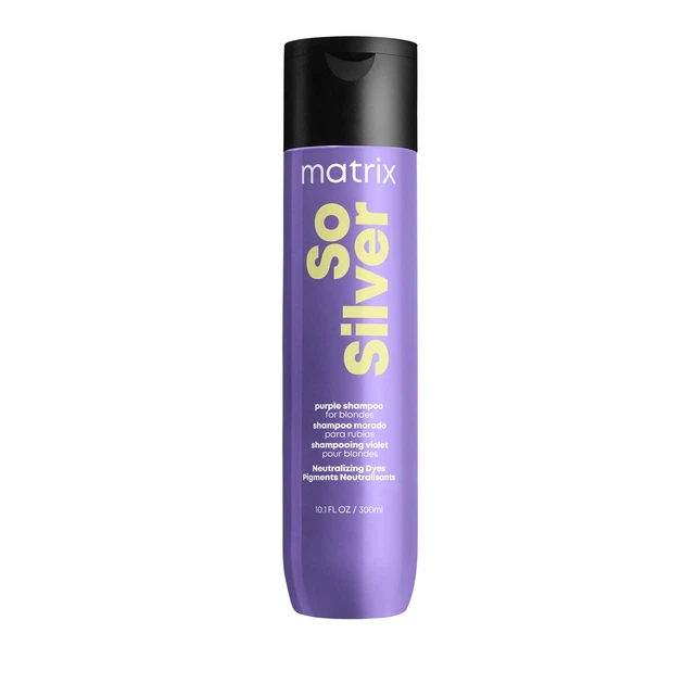 Шампунь MATRIX Total Results So Silver Purple Shampoo 300 мл для нейтралізації жовтизни волосся - Фото 1 Шампунь MATRIX Total Results So Silver Purple Shampoo 300 мл для нейтралізації жовтизни волосся - изображение 1
