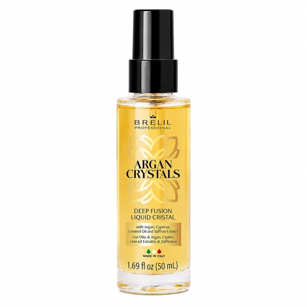 Рідкі кристали для волосся BRELIL Professional Bio Traitement Extreme Brilliance Cristalli di Argan 50 мл відновлювальні з олією арганії - Фото 1 Рідкі кристали для волосся BRELIL Professional Bio Traitement Extreme Brilliance Cristalli di Argan 50 мл відновлювальні з олією арганії - изображение 1