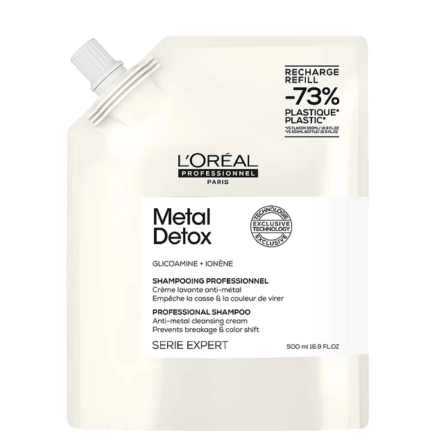 Шампунь L'Oréal Professionnel Serie Expert Metal Detox Shampoo (Refill) проти металевих накопичень 500 мл - Фото 1 Шампунь L'Oréal Professionnel Serie Expert Metal Detox Shampoo (Refill) проти металевих накопичень 500 мл - изображение 1