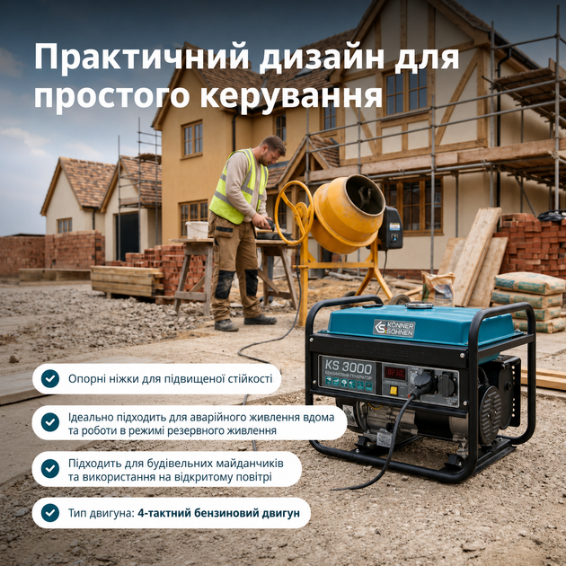 Генератор бензиновый Konner&Sohnen KS 3000 - изображение 11