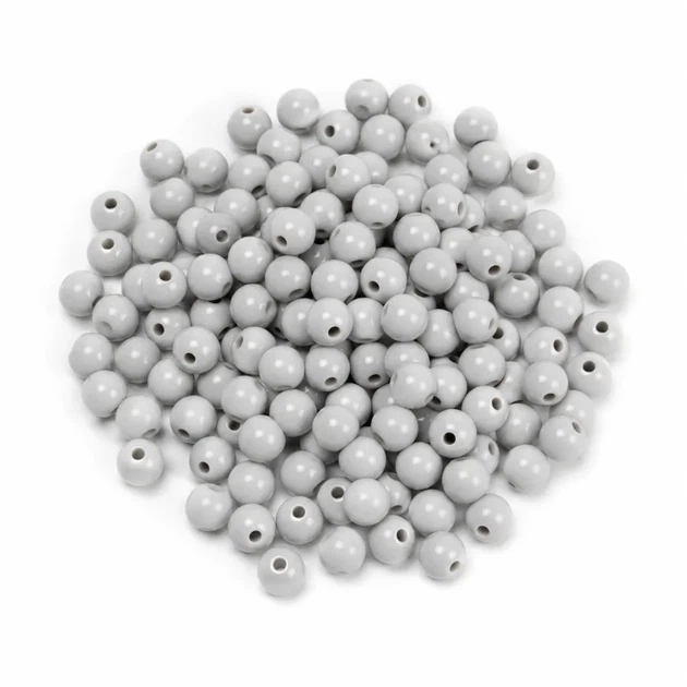 Намистини пластикові кульки сірі 10 мм 250 г (10mm-107) - Фото 1 Намистини пластикові кульки сірі 10 мм 250 г (10mm-107) - изображение 1