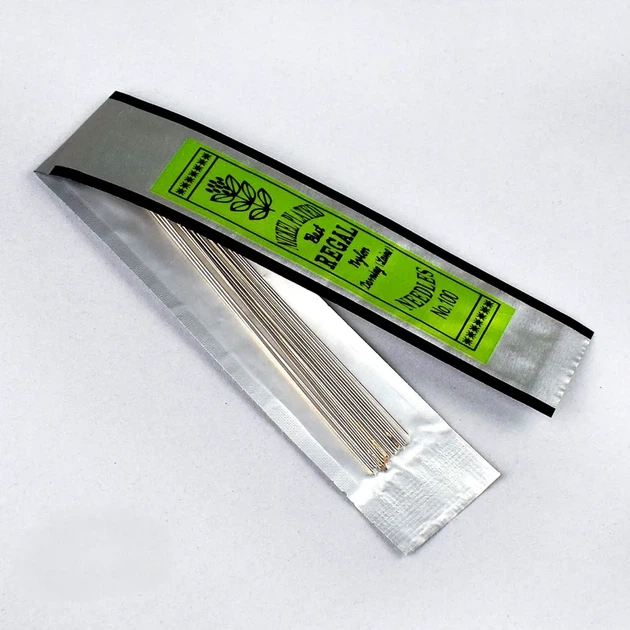 Довгі бісерні голки Regal №100, 10 см для герданів 15 голок (1010Р/1) - изображение 2