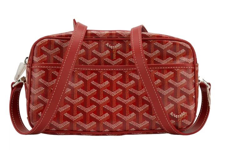 Премиальная сумка через плечо Goyard красного цвета. - Фото 1 Премиальная сумка через плечо Goyard красного цвета. - изображение 1