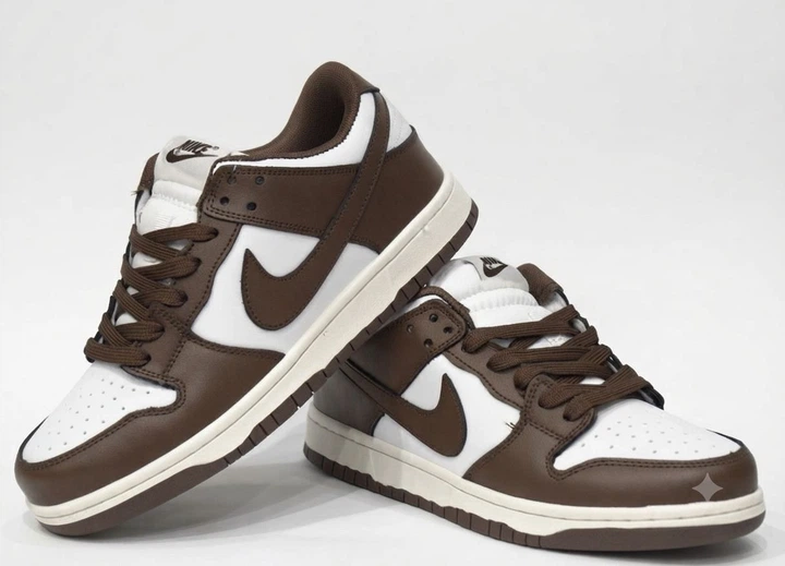 Кросівки Nk SB Dunk шкіра коричневий з білим 39 - зображення 2