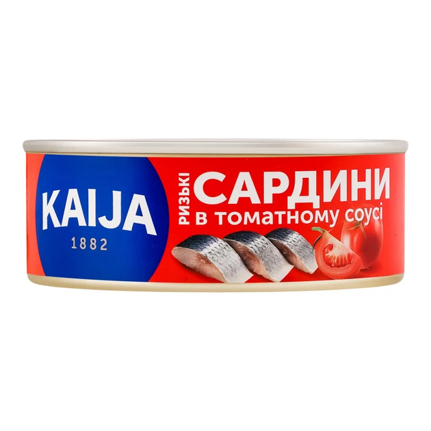 Сардины Kaija в томатном соусе 240 г - Фото 1 Сардины Kaija в томатном соусе 240 г - изображение 1
