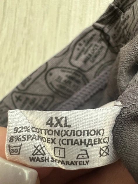 Трусы мужские Indena 4 шт. Набор 4XL +_54 мужские боксеры Индена белье мужское хлопковое 92% хлопок - изображение 3