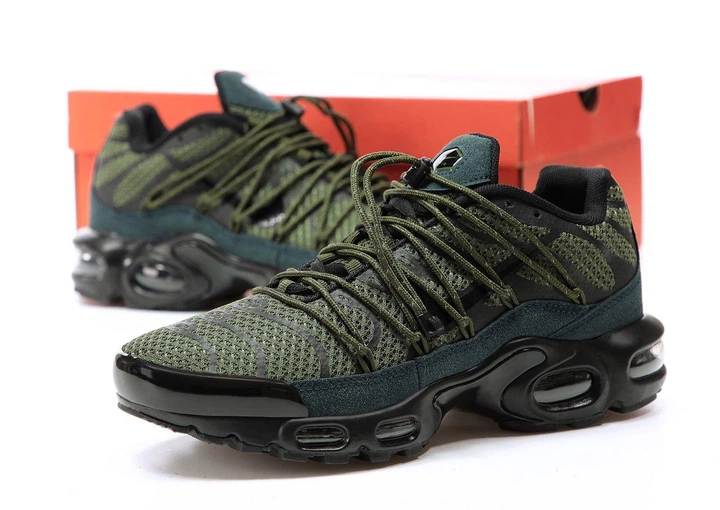 Кросівки чоловічі та жіночі Ni Air Max TN Plus Khaki Black / Най аір макс ТН+ хакі чорні 40 - Фото 4 Кросівки чоловічі та жіночі Ni Air Max TN Plus Khaki Black / Най аір макс ТН+ хакі чорні 40 - зображення 4