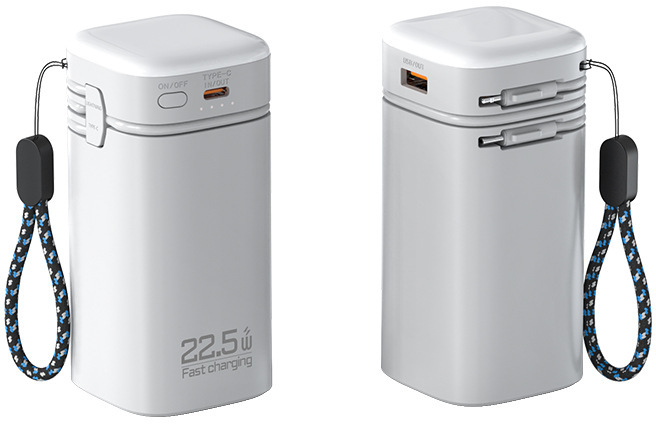 УМБ Atria WPD-69 20000 mAh 22.5W PD USB-C White (WPD-69) - изображение 3