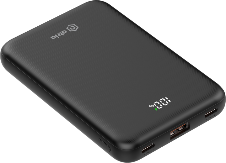 УМБ Atria WPD-P91 10000 mAh 22.5W PD USB-C Black (WPD-P91) - Фото 1 УМБ Atria WPD-P91 10000 mAh 22.5W PD USB-C Black (WPD-P91) - изображение 1