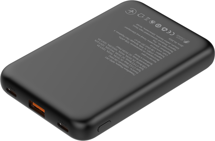 УМБ Atria WPD-P91 10000 mAh 22.5W PD USB-C Black (WPD-P91) - Фото 7 УМБ Atria WPD-P91 10000 mAh 22.5W PD USB-C Black (WPD-P91) - изображение 7