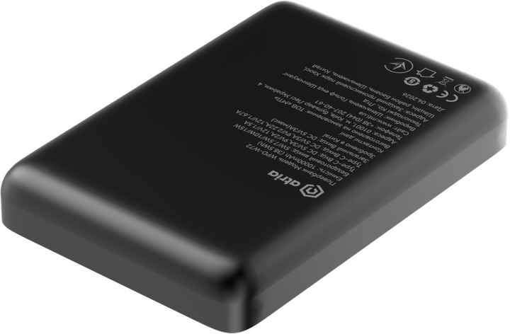 УМБ Atria WPD-W72B 10000 mAh 20W PD USB-C 15W Wireless MagSafe Black (WPD-W72B) - зображення 7