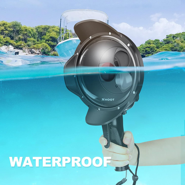 Подводный купол-бленда SHOOT Dome Port XTGP376X со сменными фильтрами и макролинзой для экшн-камер GoPro Hero 5, 6, 7 Black - Фото 10 Подводный купол-бленда SHOOT Dome Port XTGP376X со сменными фильтрами и макролинзой для экшн-камер GoPro Hero 5, 6, 7 Black - изображение 10