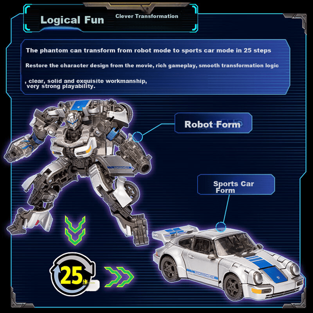 Машинка-трансформер игрушечная, фигурка SS105 Enhanced Phantom F7231 - изображение 3