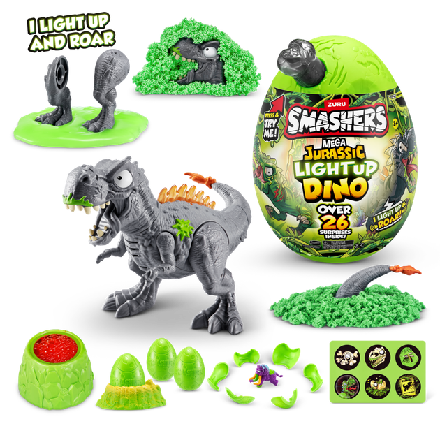 Міні-яйце динозавра, що світиться, ZURU Jurassic (велике) - изображение 3