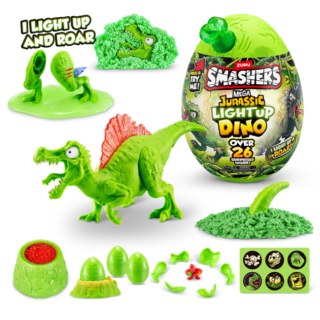 Міні-яйце динозавра, що світиться, ZURU Jurassic (велике) - изображение 4