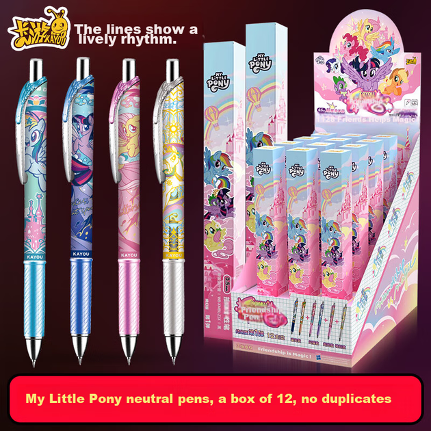 Ручка Kayou My Little Pony Blind Box, гелева ручка для дівчаток, канцелярське приладдя для учнів початкової школи, дитячий подарунок для дівчаток, новорічний подарунок - зображення 4