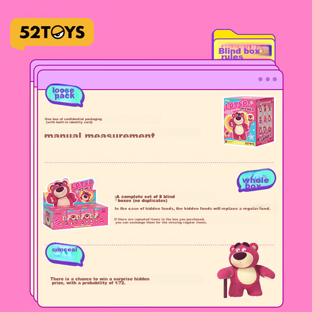 Фігурка 52TOYS «Полуничний ведмідь IT'S ME» колекційна, набір 8 шт, подарункова - зображення 11