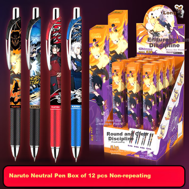 Ручка гелева Kayou Naruto, сліпа коробка, автоматична, подарункова - зображення 7
