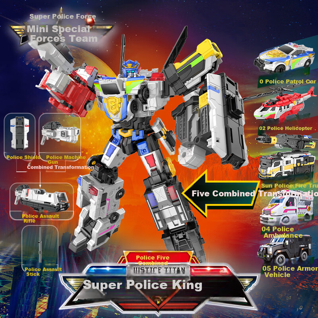 Іграшка-трансформер MinitegongduiX Super Battle Robot King, сезон 7 - зображення 2