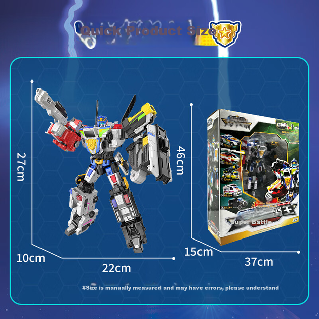 Іграшка-трансформер MinitegongduiX Super Battle Robot King, сезон 7 - зображення 4