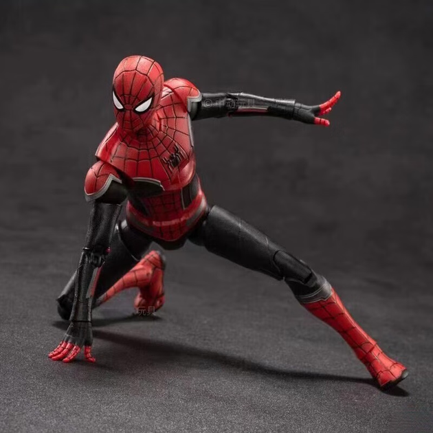 Подарок на день рождения от Marvel: фигурка Человека-паука в черно-красном цвете с подвижными суставами, декоративная фигурка для мальчиков. - изображение 7